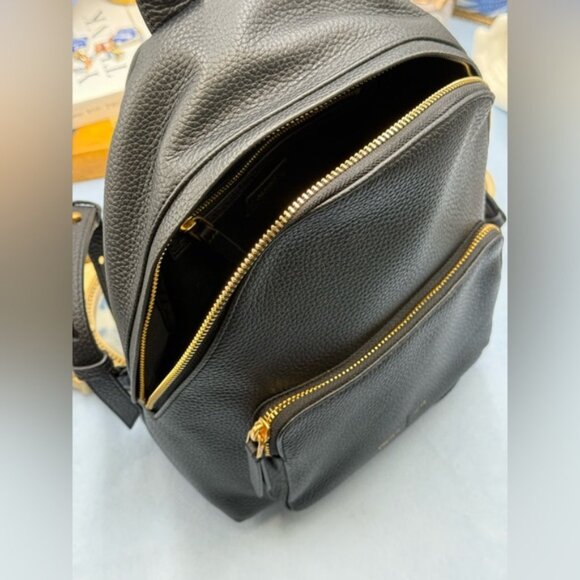 🆕 OROTON 🧿 NWOT Lilly Small Backpack, Black Leather - Picture 10 of 16